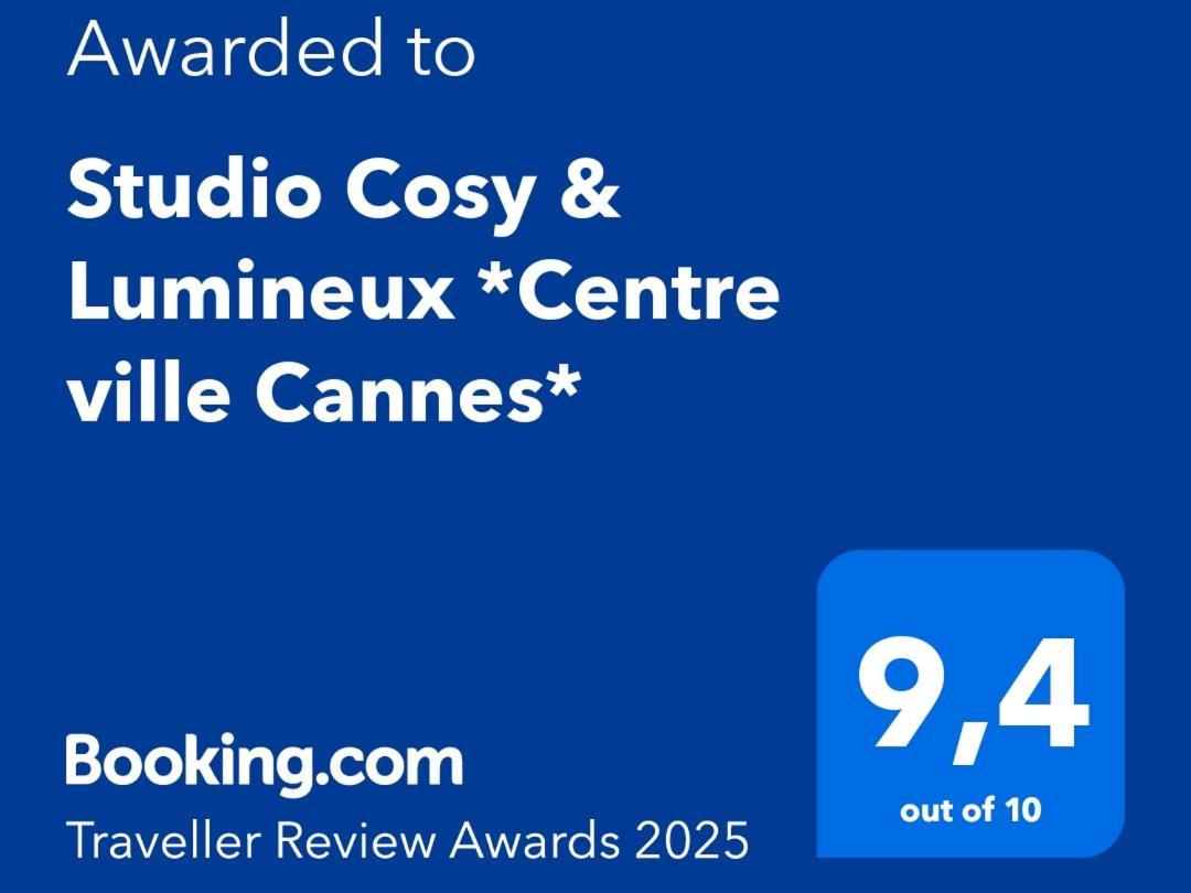 Studio Cosy & Lumineux *Centre Ville Cannes* Eksteriør billede